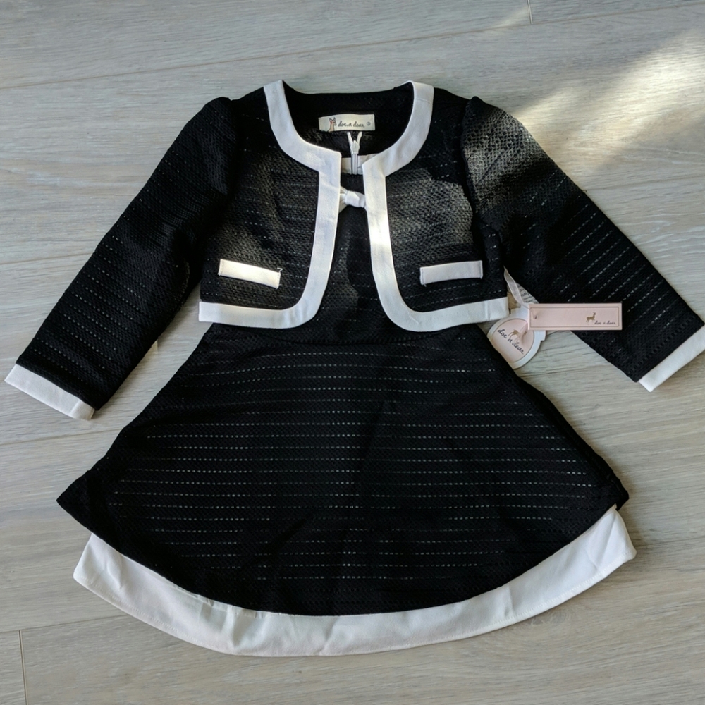 Black Dress and Jacket Combo